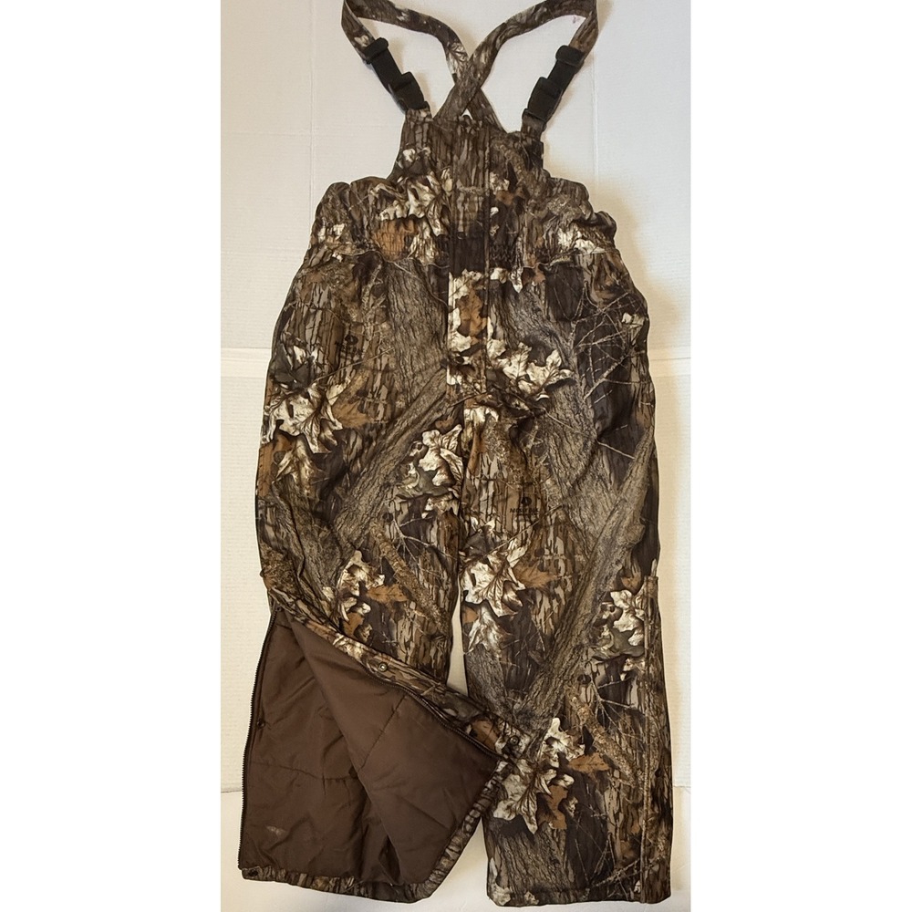 GAMEHIDE Hush Hide - Men's Hunting Bibs - Mossy Oak Camo Insulated Overalls - XL